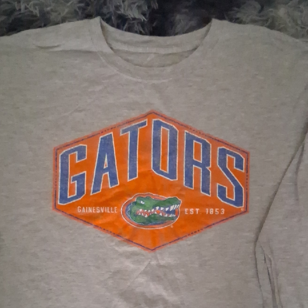 Gray Florida Gators Graphic Long Sleeve T-Shirt